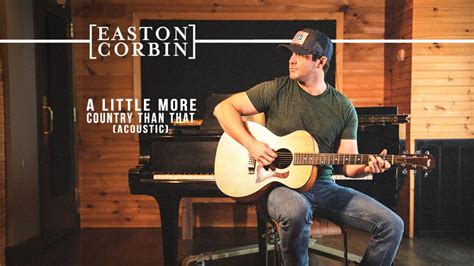 Yes, Easton Corbin writes many of his own songs and is dedicated to creating music that resonates with his fans. 5. What is Easton Corbin’s musical style? Easton Corbin’s musical style is often described as traditional country with a modern twist. He draws inspiration from classic country artists while infusing his own unique sound into his ...